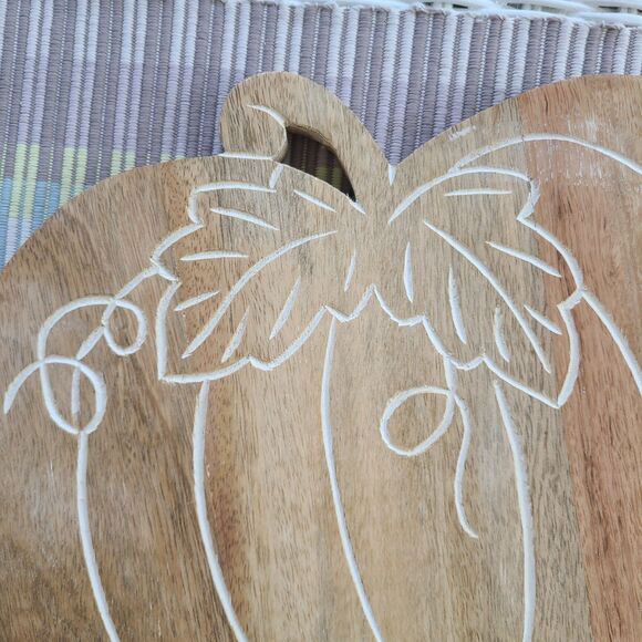 Handmade Wooden Pumpkin Charcuterie Styling Tray Cutting Board Harvest Decor - Picture 3 of 10